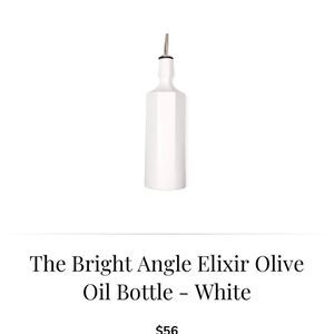 The Bright Angle White Elixir Olive Oil Bottle